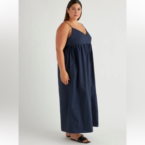 Quince 100% Organic Cotton Sleeveless Maxi Dress - Picture 3 of 6